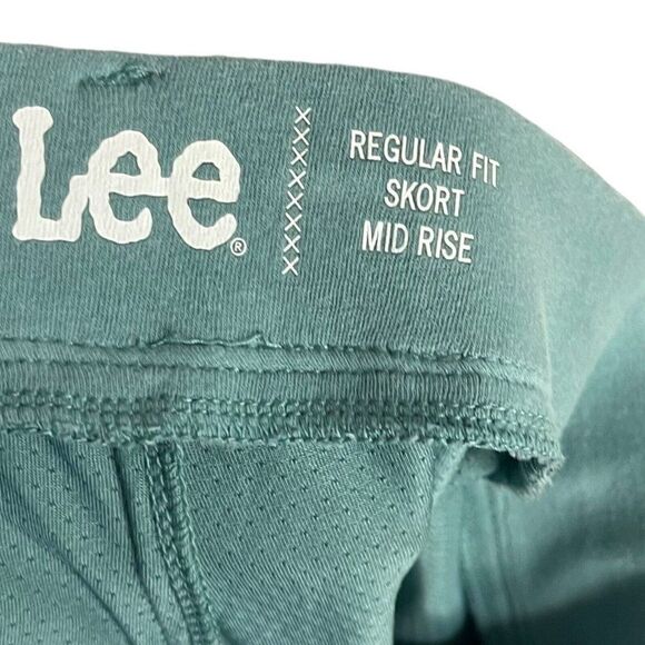 Lee Mid Rise Skort Womens 22 Regular Fit Pockets Y2K Short Skirt Casual Athletic - Picture 10 of 12